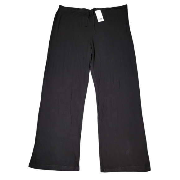 Long Tall Sally Black Wide Leg High Rise Pull On Pants - Picture 1 of 6